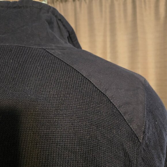 G-Star Raw Men's Medium Navy Blue 1/4 Zip Collared Pull Over Sweater - Picture 9 of 13